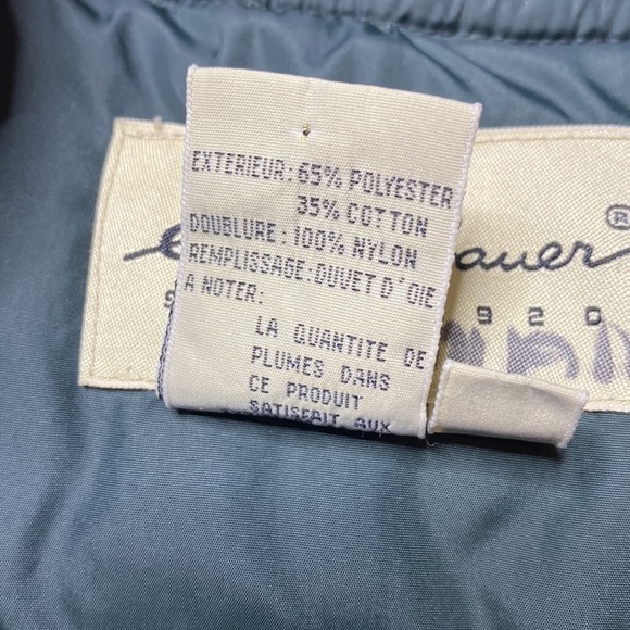 Vintage Eddie Bauer Navy Blue Down Puffer Puffy Vest Size Large Men's - Picture 6 of 8